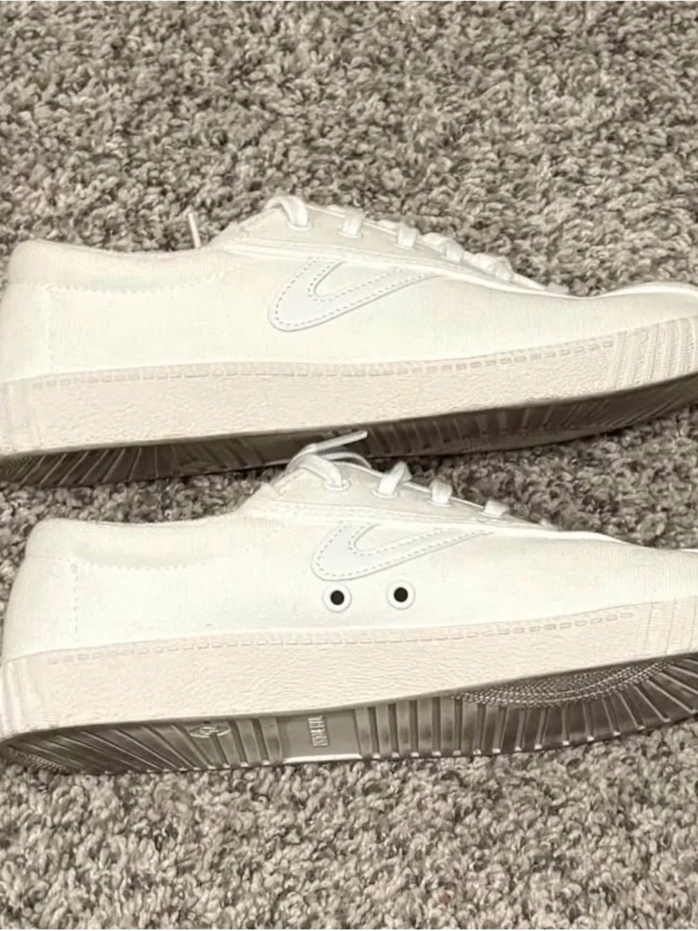 Tretorn Women’s Nylite White Canvas Low-Profile Sneakers